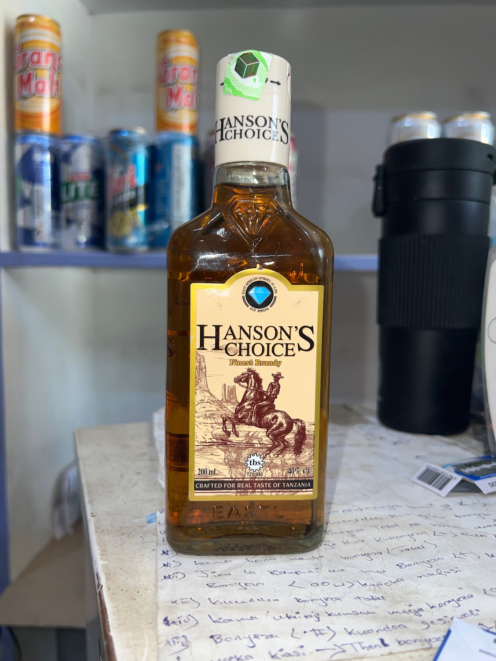 Hanson’s choice finest brandy 200 ml